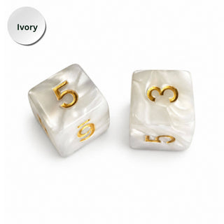 Pearl Dice Mahjong Specialty Dice Gift Ready: Sedona Sandstone