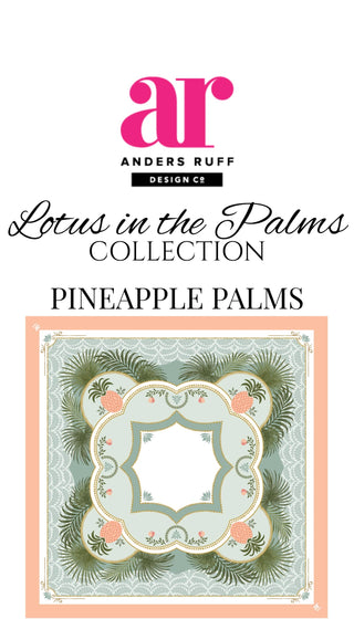 PINEAPPLE PALM MAHJONG MAT | Lotus in the Palms Collection