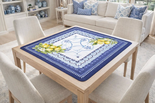 Amalfi Coast Mahjong Mat Collection – Mahj on the Mediterran: 33" x 33" (Preorder)