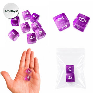 Swirl Translucent Mahjong Dice Gift Ready  : Cloudy Swirl