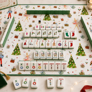 Holiday Lights Mahjong Tiles, Mat and Tote Kit (Preorder)