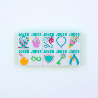 Crystal Confetti Lemon-Lime | Mahjong with a Sprinkle of Color and Joy