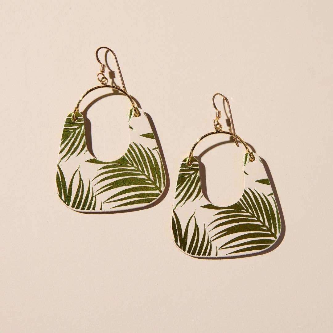 Ecru Palm Nora Earrrings