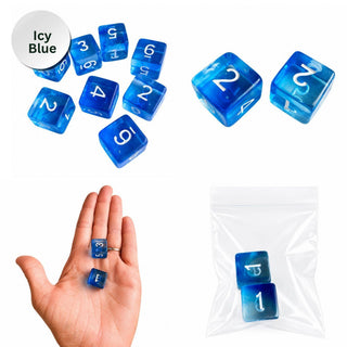 Swirl Translucent Mahjong Dice Gift Ready  : Cloudy Swirl