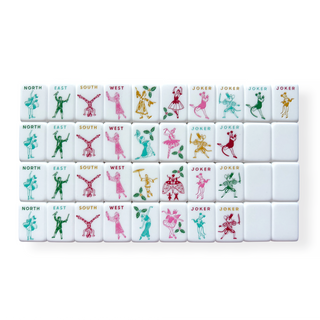Merry Nutcracker Holiday Mahjong Tiles Set