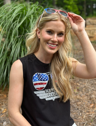 The Goose Sequin Muscle Tank