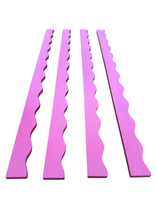 Wavy Mahjong Rack Pusher Set - Pink