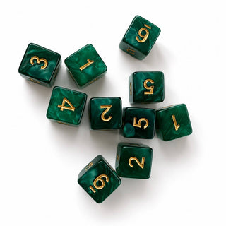 Jade Pearl Mahjong Specialty Dice (Set of 2)