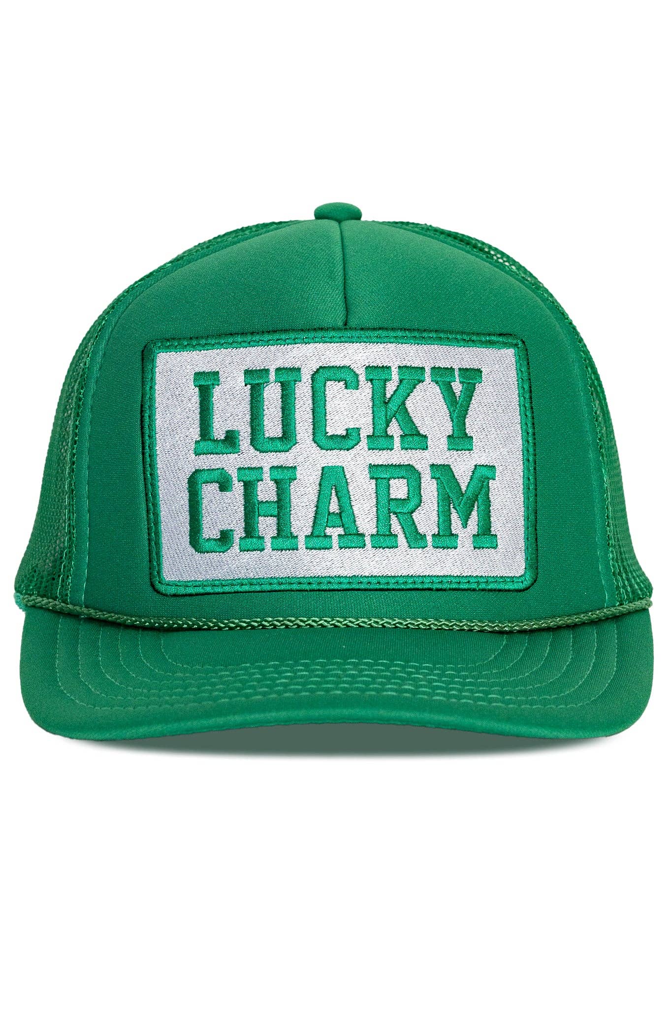 Lucky Charm Trucker Hat: Green