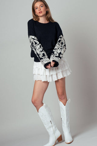 Allie Embroidered Sweater