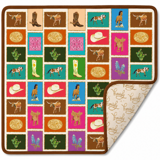 Out West Double-Sided Mahjong Mat