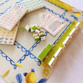 Lemon Lime Mahjong Tiles