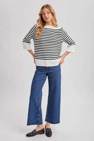 Raquel Boatneck Sweater: Tan