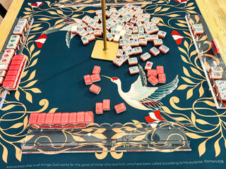Cranes of Providence (Romans 8:28, NIV) Mahjong Mat