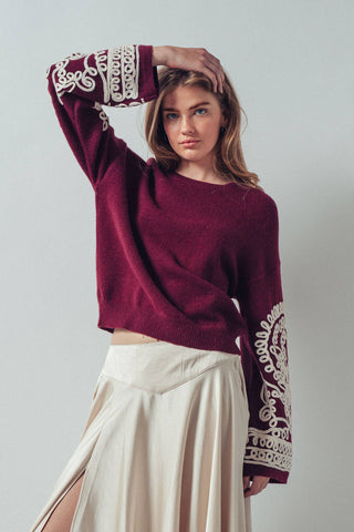 Allie Embroidered Sweater