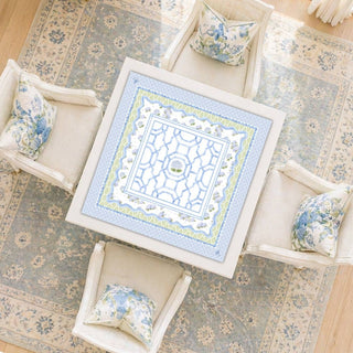 NEW NEOPRENE Hamptons Hydrangea Mahjong Mat