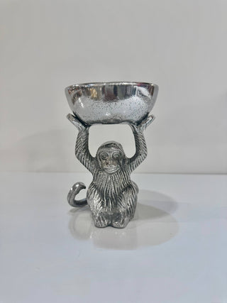 Small Silver Monkey Dice Dish