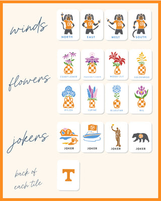 University of Tennessee® Mahjong Tiles