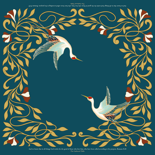 Cranes of Providence (Romans 8:28, NIV) Mahjong Mat
