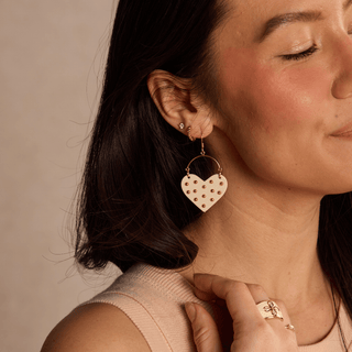 Harlow Earrings: White