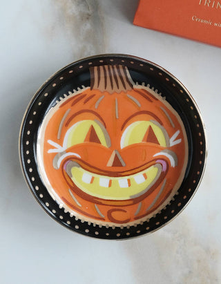 Vintage Jack-o-Lantern Dice Dish