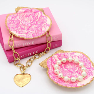 Pink Lilly Dice Dish