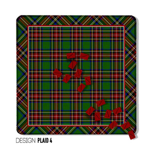 Mahjong Mat 31", Neoprene, Moody, Masculine, Winter Plaid: Design Plaid 8