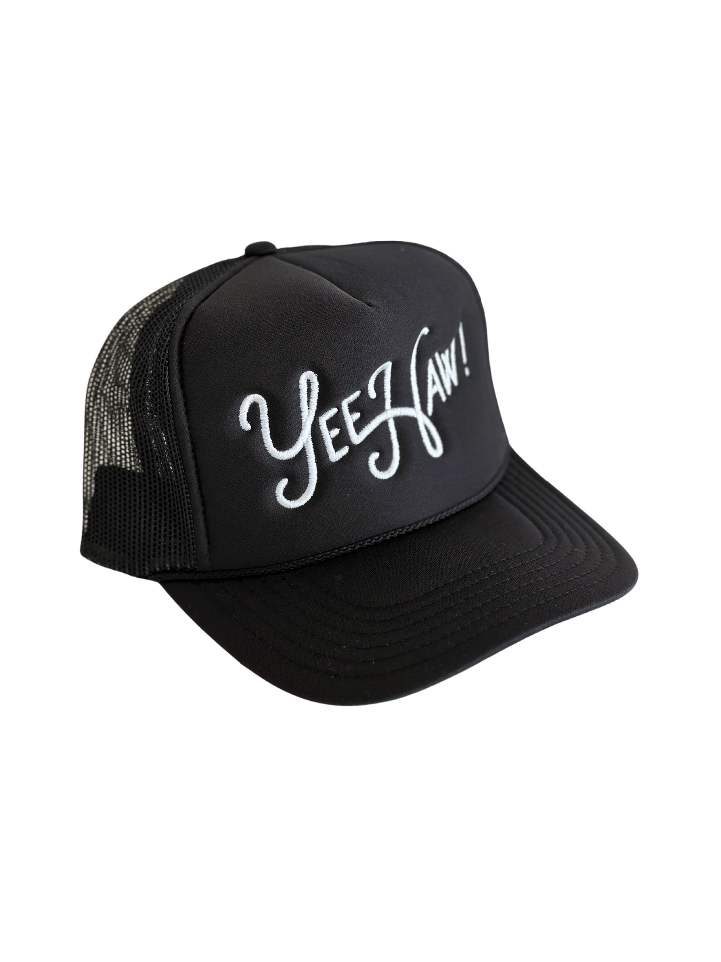 YeeHaw Trucker Hat: Black
