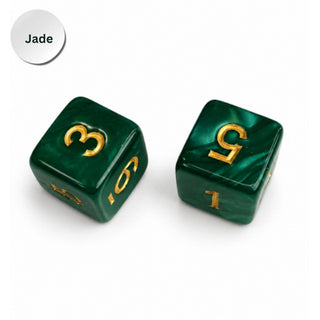 Pearl Dice Mahjong Specialty Dice Gift Ready: Silver