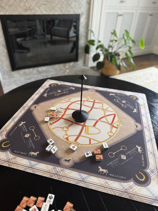 The Derby Day Mahjong Mat | Equestrian Collection: 33" x 33"