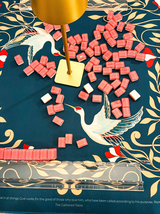 Cranes of Providence (Romans 8:28, NIV) Mahjong Mat