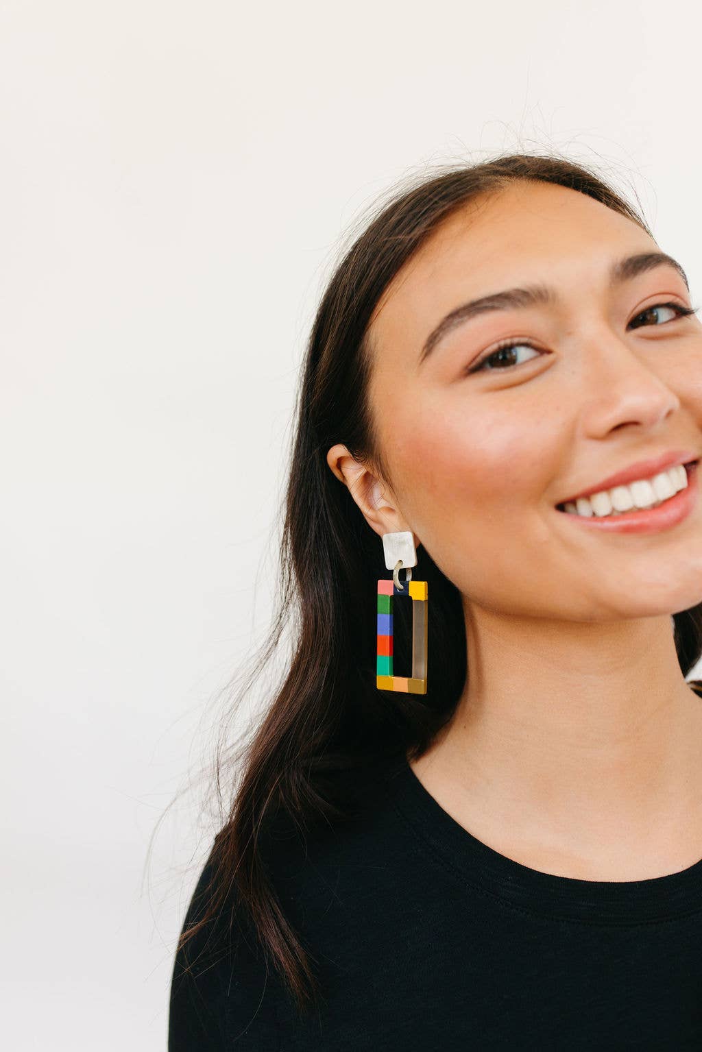 Gem Colorblock Earrings