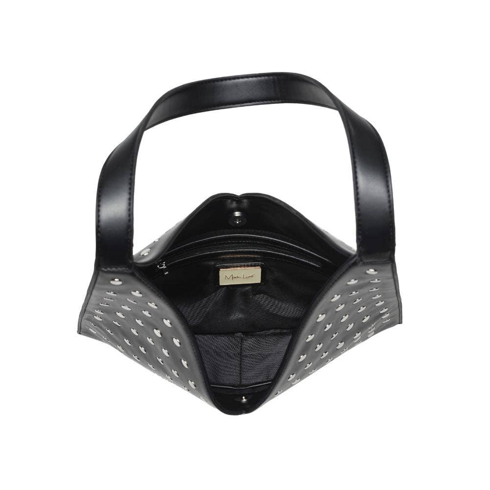 Tori Studded Hobo: Black