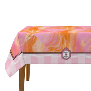 Poppin Champagne Border Tablecloth