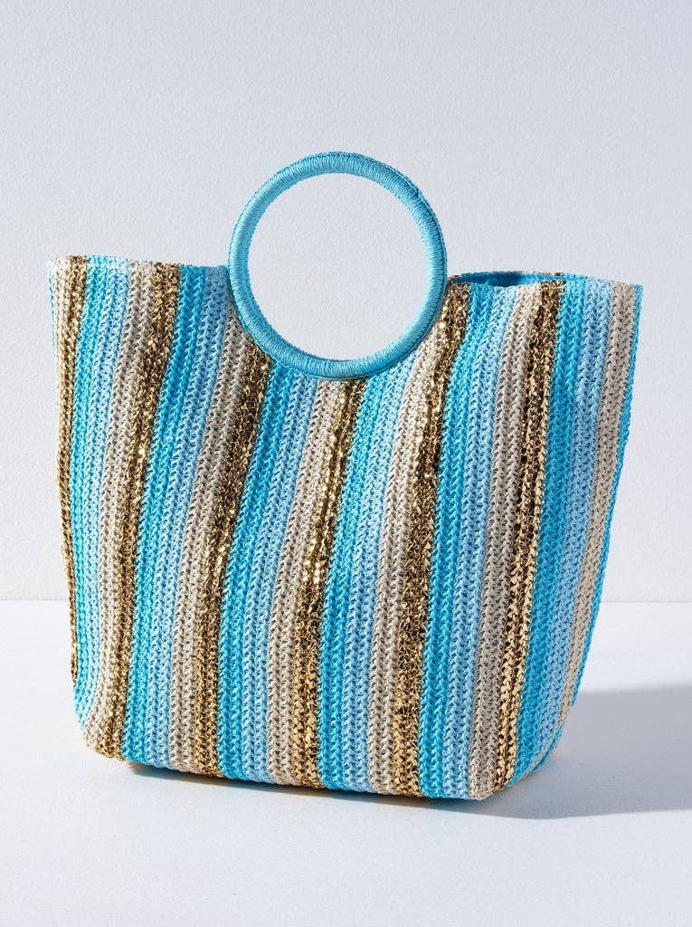 DELILAH TOTE: Turquoise