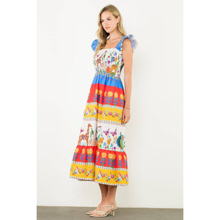 Lisette Animal Print Maxi Dress