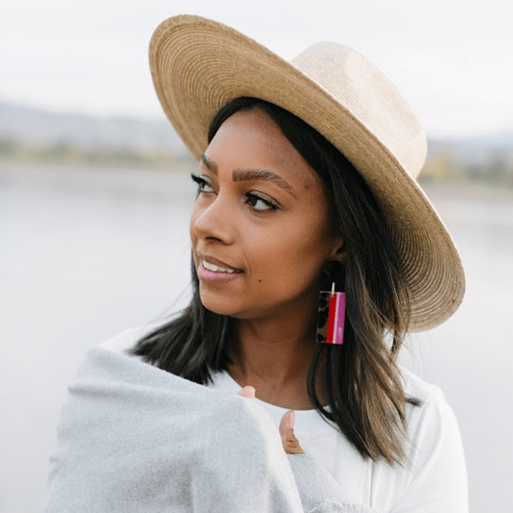 Pink Tortoise Cabana Earrings