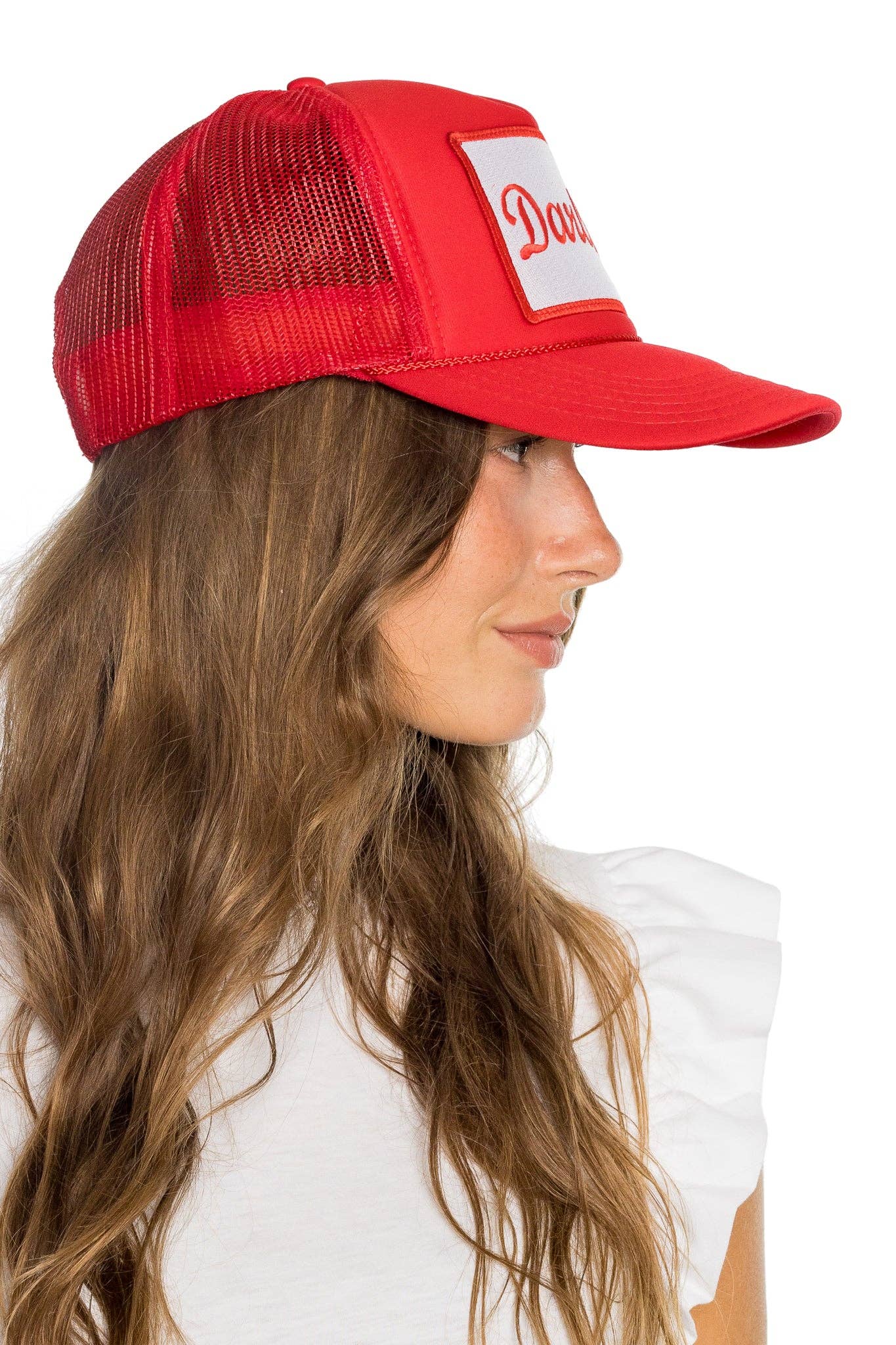 Darlin' Trucker Hat in Red