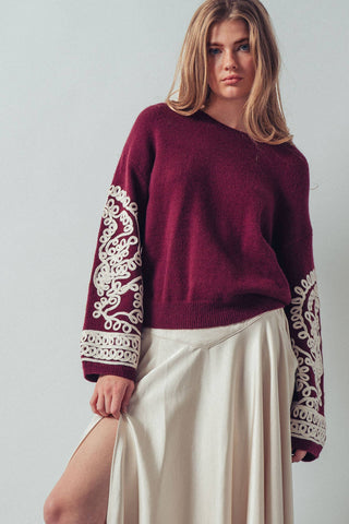 Allie Embroidered Sweater