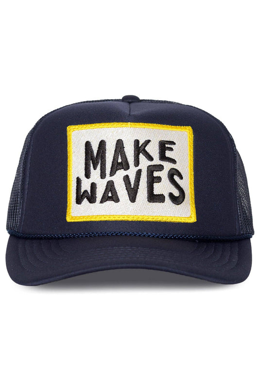 Make Waves Trucker Hat in Navy 5/1: Navy