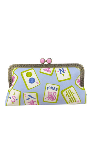 Kiki & Syds MIDI Clutch Purse - Mahjong Mischief: Lime
