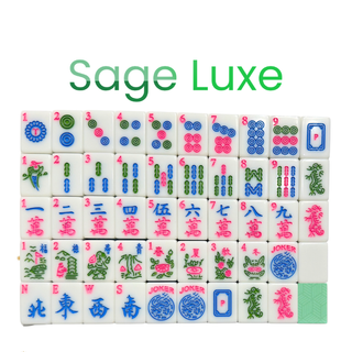 Sage Luxe Mahjong Tile Set