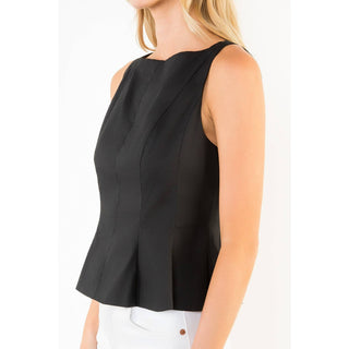 Sleeveless Peplum Top: YELLOW / XS-S-M-L(1-2-2-1)