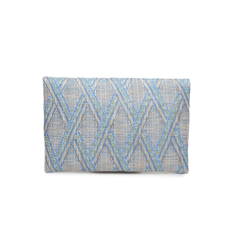 Evie Clutch: Blue Multi