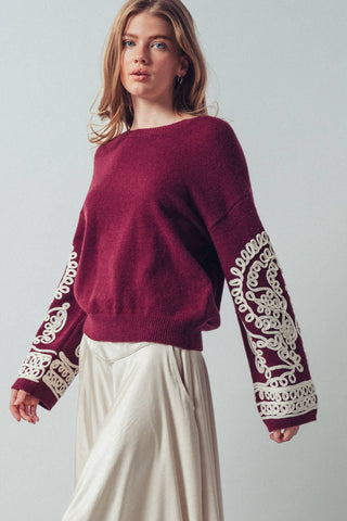 Allie Embroidered Sweater