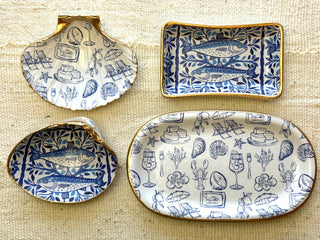 Summer Sardine Collection- Decoupage shells & trays: Small Tray
