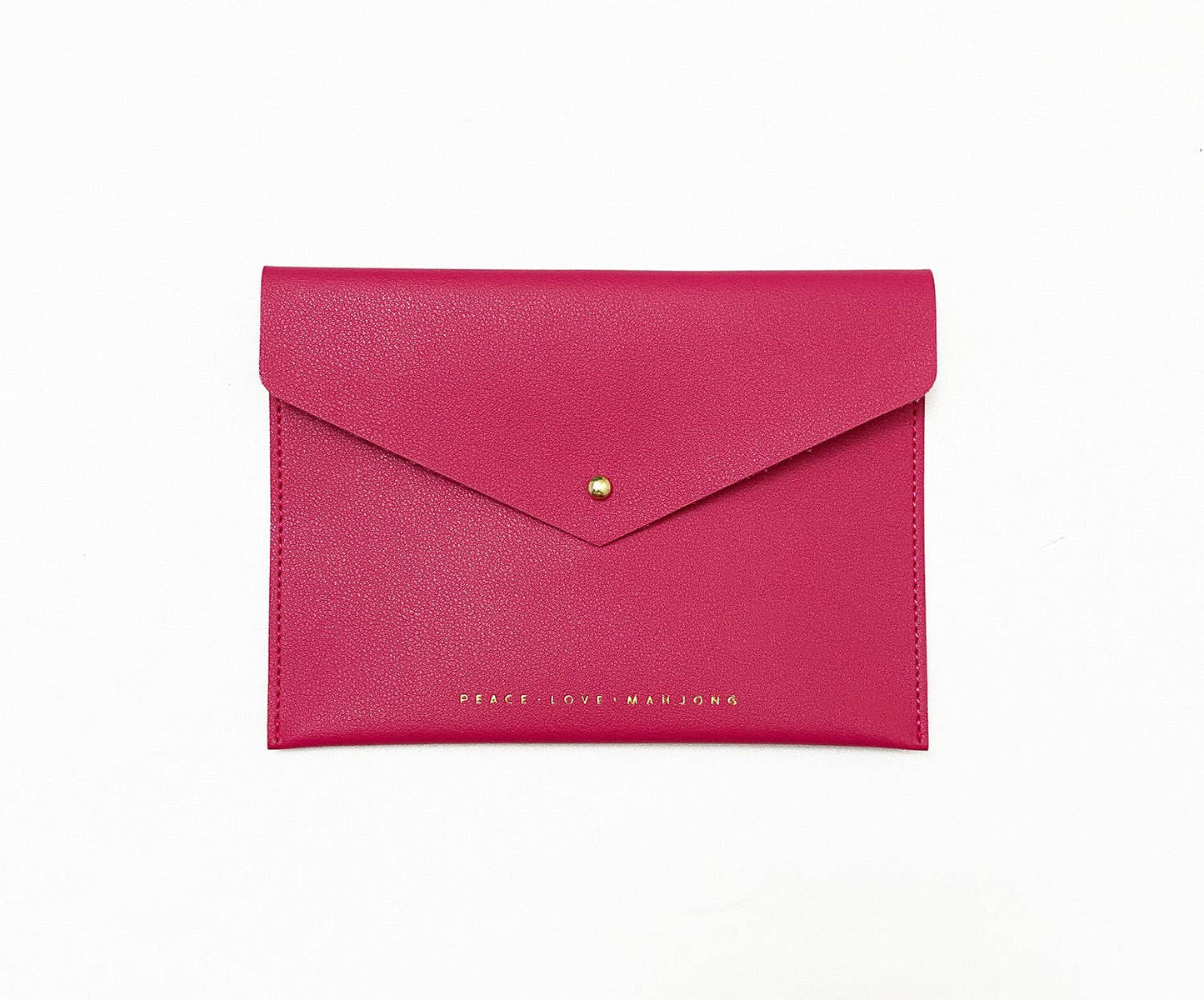 Mahjong Card Clutch: Dusty Rose - Large Size