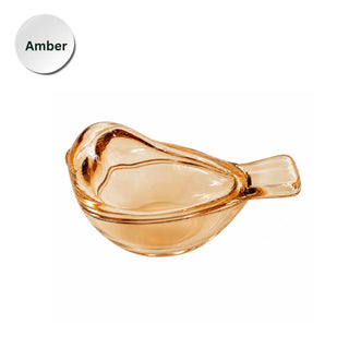 Glass Bird Dice Holder – Mahjong Game Accessory: Clear