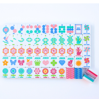 Crystal Prism Blue | Mahjong with Bold Angles and Vibrant Vibes