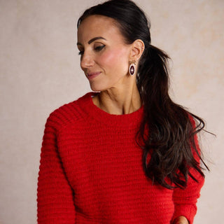 White Ingrid Earrings